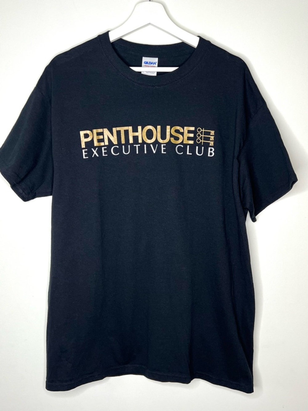 Penthouse Executive Club  Black  Tee Size Large